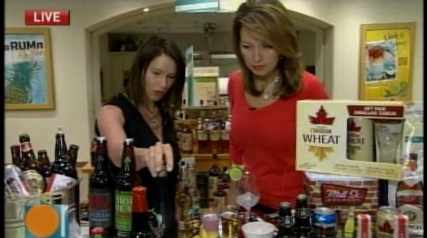 Gillian Love at the LCBO, showing Lesley Stewart summer libations, Morning Live, June 10, 2013