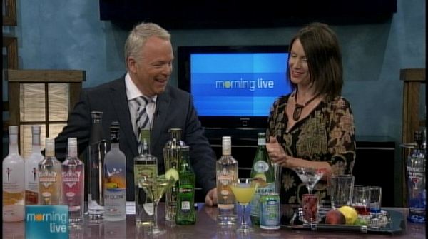 Gillian Love shows Bob some spirits, Morning Live, June 11, 2013