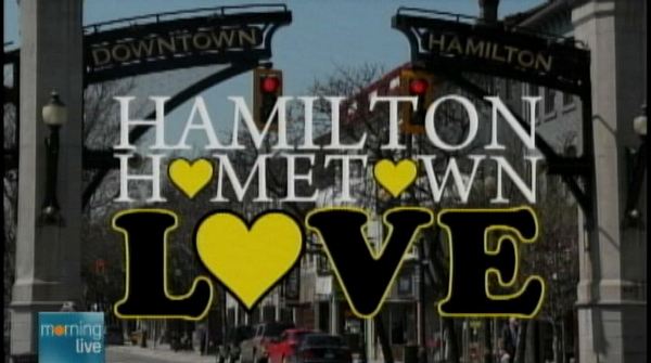 Title shot from Hamilton Hometown Love, whose creators were on Morning Live, June 12, 2013