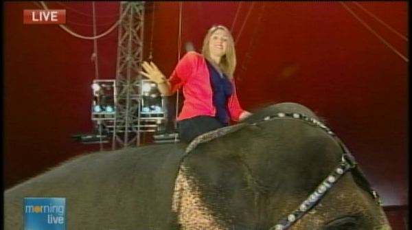 Elise Copps at the Shrine Circus; Morning Live, July 25, 2013