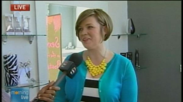 Valerie Simoneau, winner of a makeover by Natalie Sexton; Morning Live, July 26, 2013