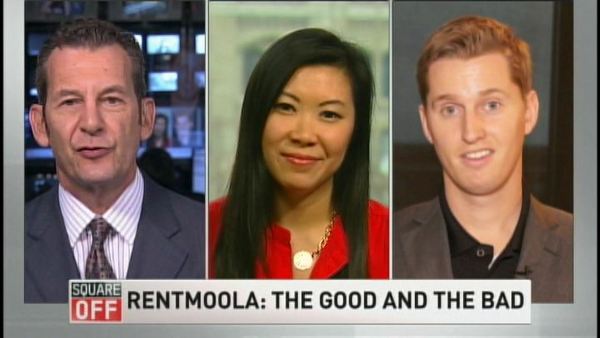 Mark Hebscher, Melissa Leong and Andrew McLeod of RentMoola; Square Off, November 18, 2013
