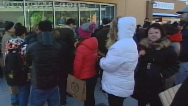 Black Friday shoppers at Toronto Premium Outlets, November 29, 2013