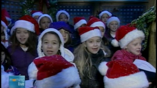 St Joseph's school choir; Morning Live, December 17, 2013