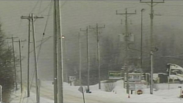 Whiteout conditions in Fort Erie, January 8, 2014