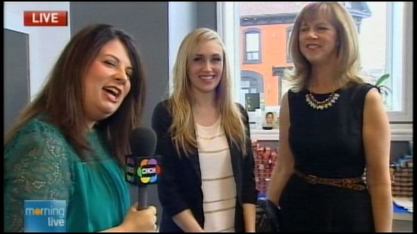 Lori DeAngelis with Sexton in the City makeover contest winner Elaine Karpowicz; Morning Live, January 20, 2014
