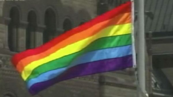 Toronto Pride flag (Xtra.ca frame grab)