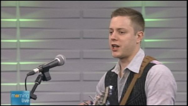 Billy J White performing on Morning Live, February 13, 2014