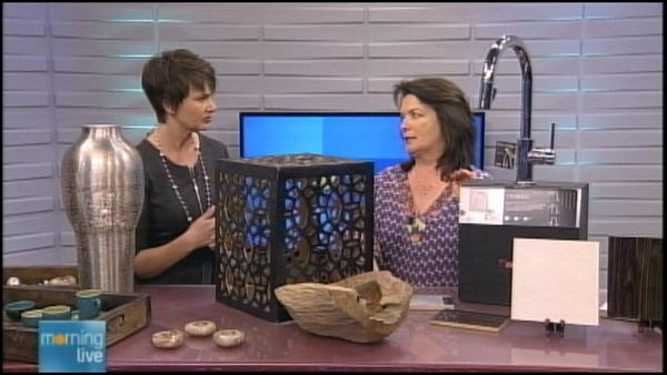 Annette Hamm and lifestyle expert Vicky Sanderson talk kitchens on Morning Live, February 17, 2014