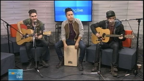 Halfway to Hollywood performing on Morning Live, February 27, 2014