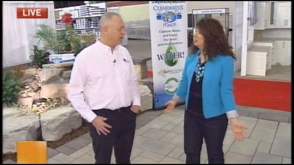 Lori DeAngelis with Russ Springer of Legends Landscaping; Morning Live, February 27, 2014