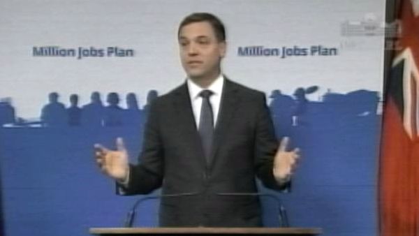 Ontario PC leader Tim Hudak defends his million jobs plan; Queen's Park, February 27, 2014