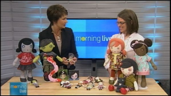 Annette Hamm with Johanna Chaytor of Charlotte & Stewart, Morning Live, March 19, 2014