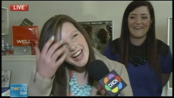 Savannah Harrington, winner of a Sexton in the City makeover; Morning Live, Match 24, 2014