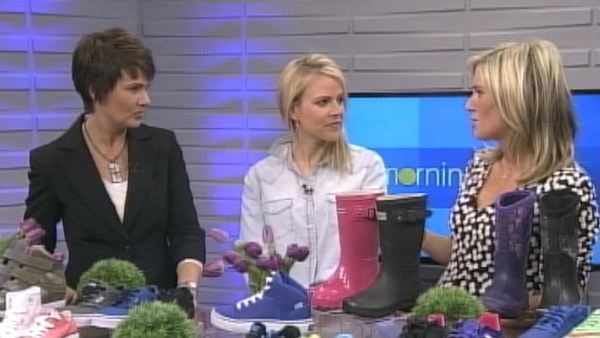 Annette Hamm with 'mom ambassadors' Natalie and Catherine of Social Common; Morning Live, April 3, 2014