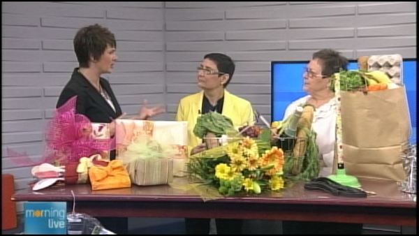 Annette Hamm with Josephine Lambert and Donna Jenkins of 'Let Us Do It' concierge services; Morning Live, April 3, 2014