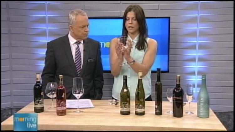 Bob Cowan with Lydia Tomek from Hernder Estates Winery; Morning Live, April 10, 2014