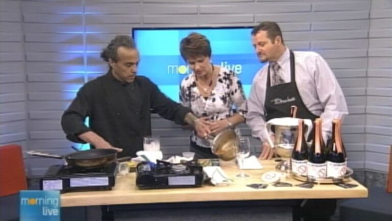 Chef Ken LeFebour, Annette Hamm and sommelier Peter Kline; Morning Live, June 2, 2014
