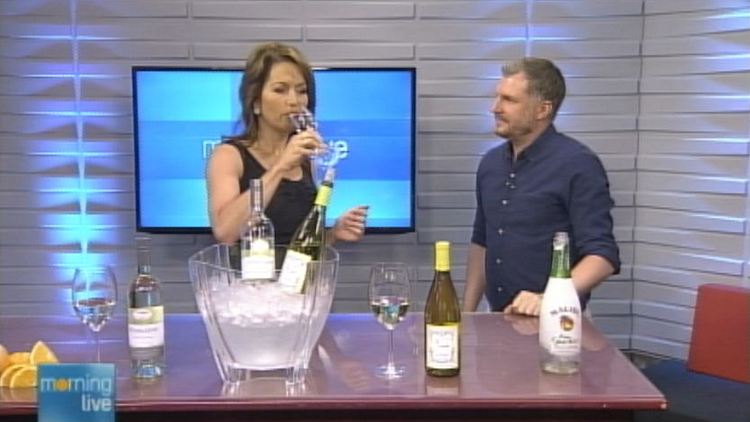 Lesley Stewart with Ryan Powell of Corby; Morning Live, June 18, 2014