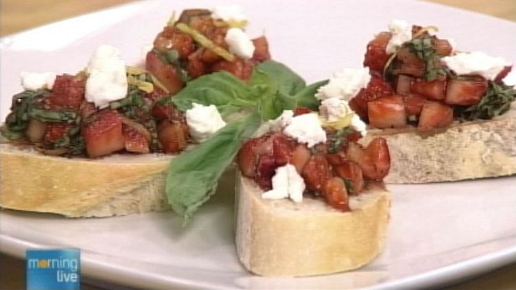 Strawberry marscapone bruschetta; Morning Live, June 18, 2014