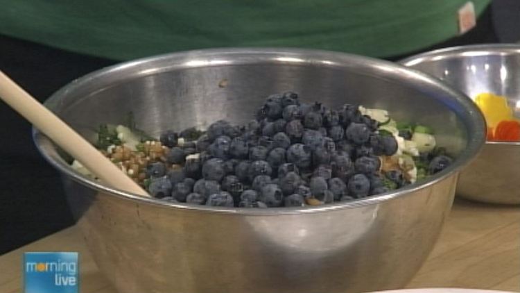 A bowl of wild blueberries; Morning Live, August 18, 2014