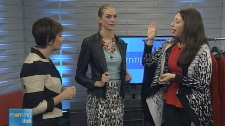 Annette Hamm, model with Erin Nadler of Better Styled; Morning Live, August 21, 2014