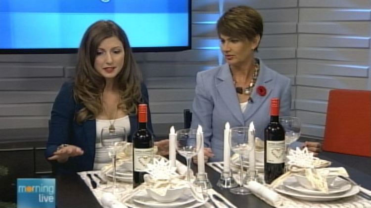 Alicia Zoffraneri of Ikea Canada with Annette Hamm; Morning Live, November 3, 2014