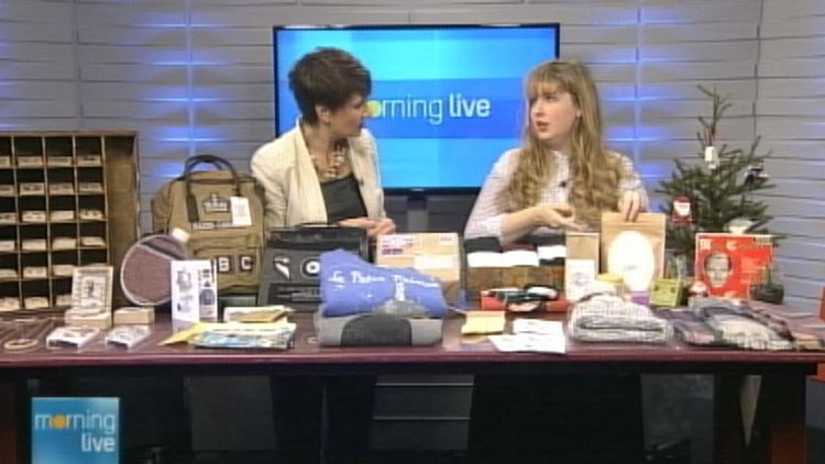 Annette Hamm with Whitney McMeekin of Girl on the Wing; Morning Live, November 27, 2014