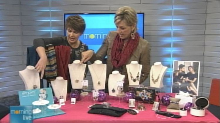Annette Hamm with Kathryn Dinney from Bling On King; Morning Live, December 9, 2014
