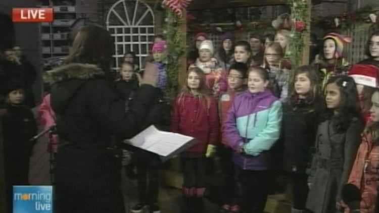 Gordon Price school choir, performing on Morning Live, December 9, 2014
