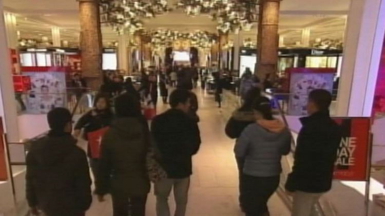Archive image of Christmas shoppers