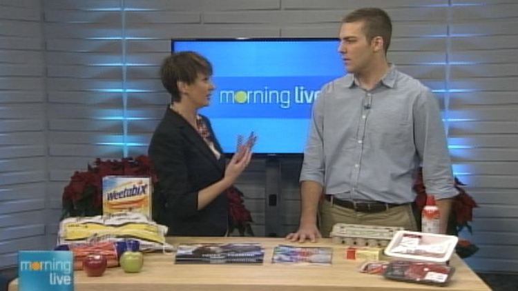 Annette Hamm with Jacob Peliserro; Morning Live, December 22, 2014