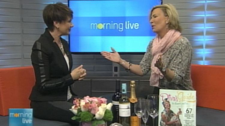 Annette Hamm with Clair Preen, author of 'Diva's Guide to Dinner Parties'; Morning Live, January 15, 2015
