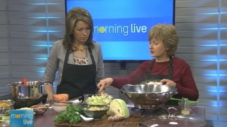 Lesley Stewart with Teresa Makarewicz; Morning Live, February 19, 2015