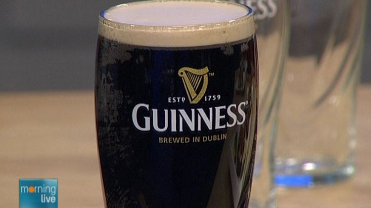 A pint of Guinness beer; Morning Live, March 16, 2015