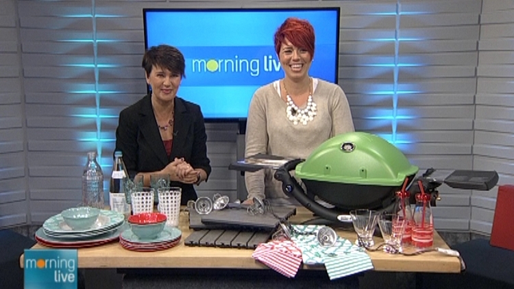 Annette Hamm with Jo Alcorn; Morning Live, May 11, 2015