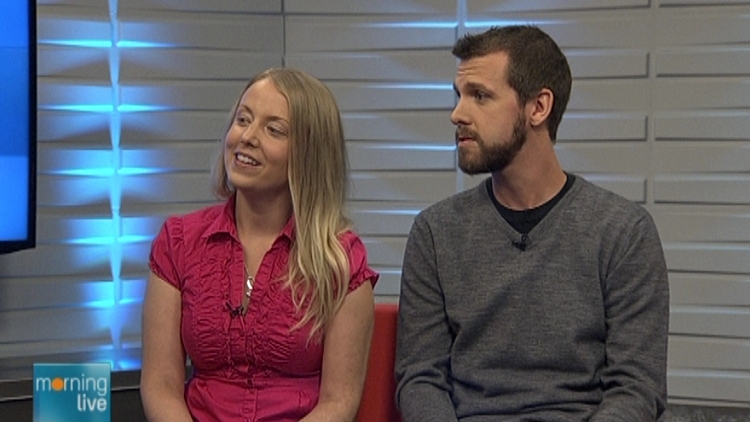 Amanda McManus & Jeff Bielby, who will be hiking from the CN Tower to Parliament Hill; Morning Live, June 4, 2015