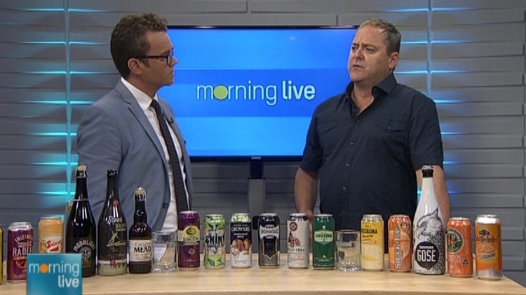 Tim Bolen with Les Murray; Morning Live, July 2, 2015