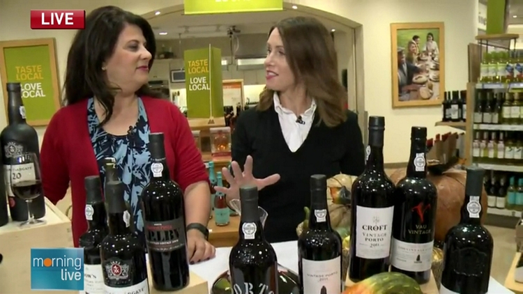 Lori De Angelis with LCBO product consultant Gillian Love; Morning Live, September 29, 2015