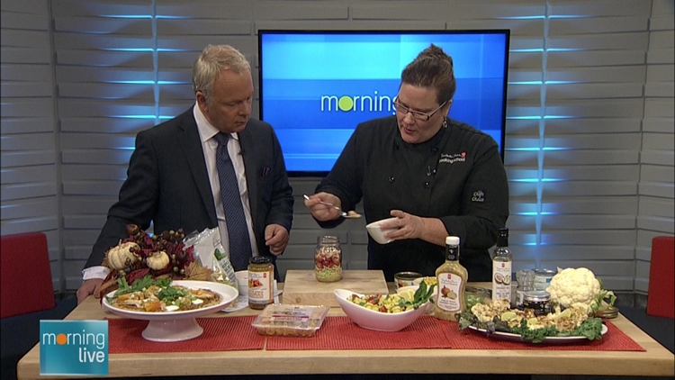 Bob Cowan with Andrea Buckett; Morning Live, October 13, 2015