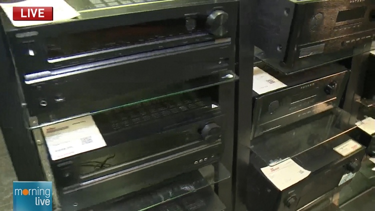 Home theatre receivers from East Hamilton Radio; Morning Live, November 3, 2015