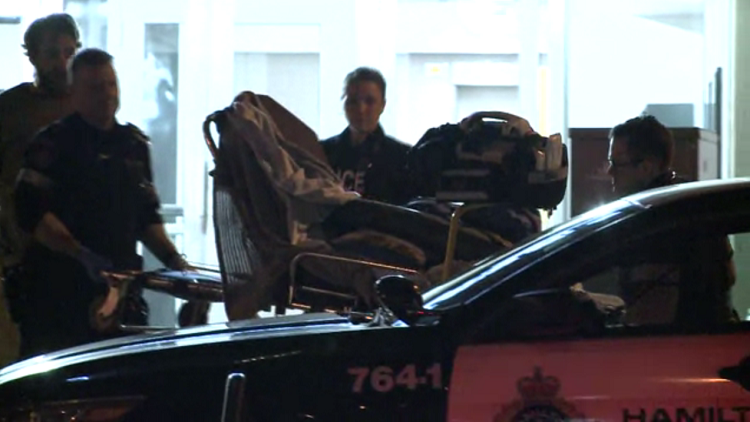 Paramedics & Police at 95 Hess, Hamilton