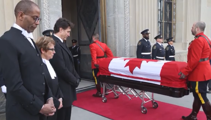 Former prime minister Brian Mulroney lies in state near Parliament Hill