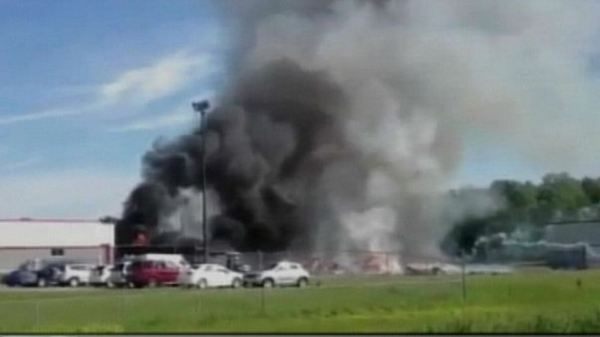 Fireworks blast near Montreal, June 20, 2013