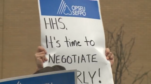 HHS OPSEU bargaining