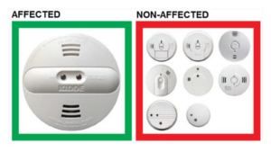 smoke alarm afected