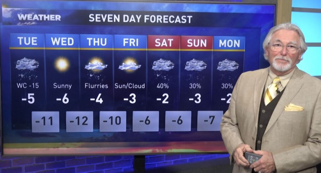 Evening weather forecast for January 9, 2025