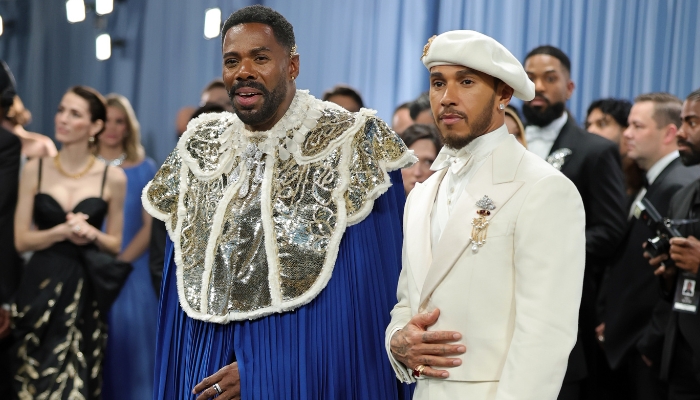 Colman Domingo and Lewis Hamilton met gala 2025