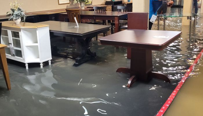 Parks Furniture Hamilton flooded