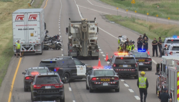 police motorcycle crash Oakville